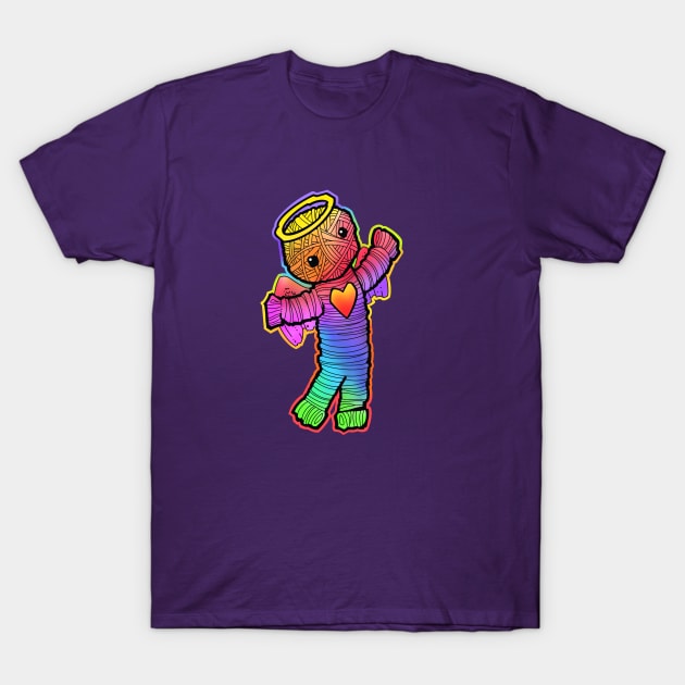 Rainbow yarn angel T-Shirt by weilertsen